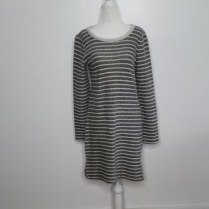 Lou & Grey Textured Striped Dress, Size Small